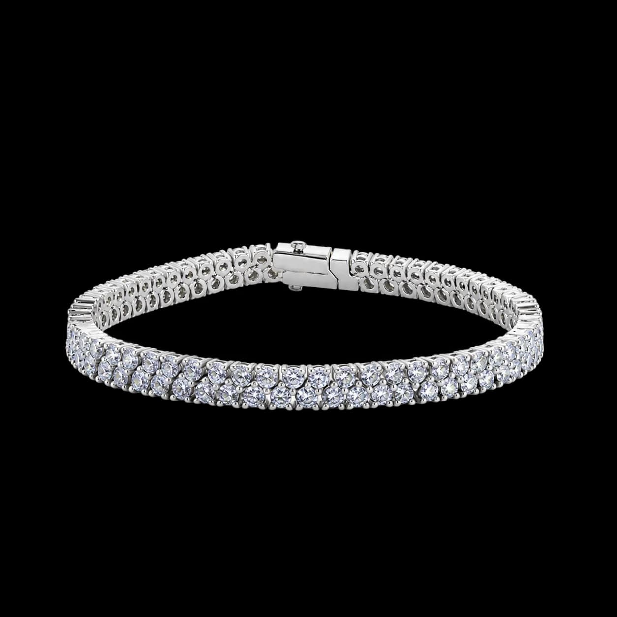 Double Row Diamond Bracelet