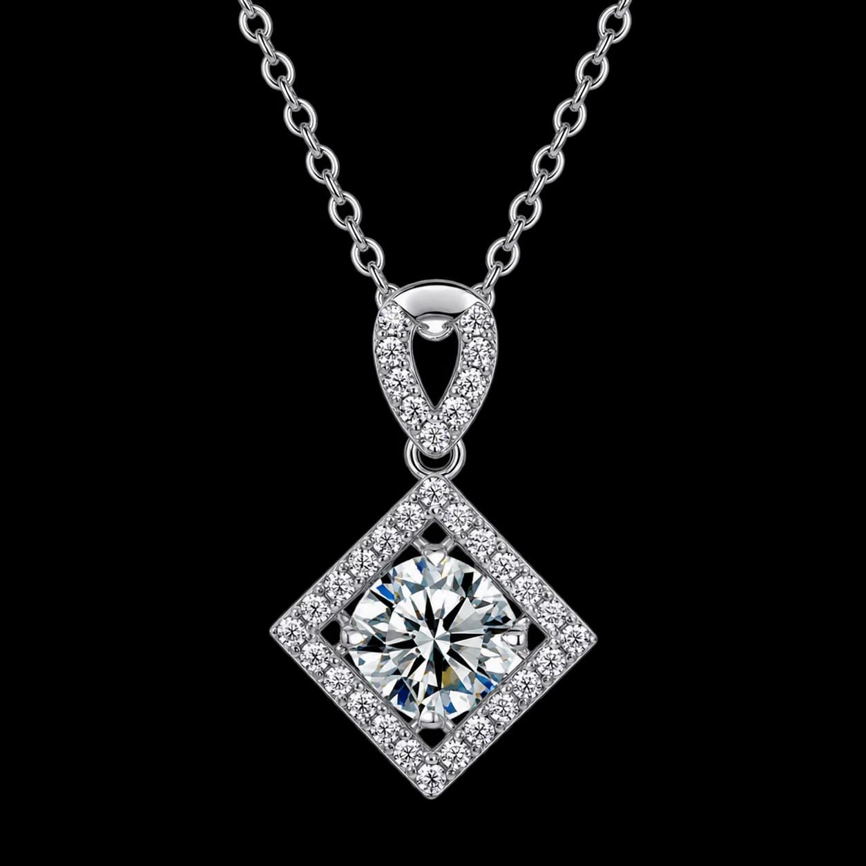 Diamond Frame Necklace