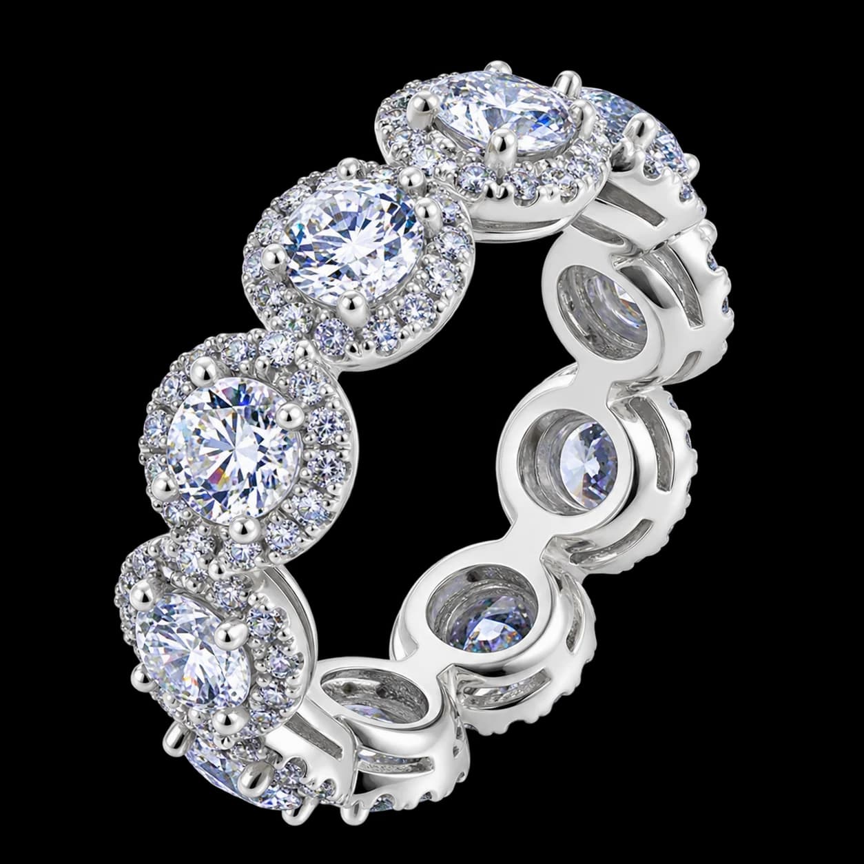 Celeste Halo Eternity Ring